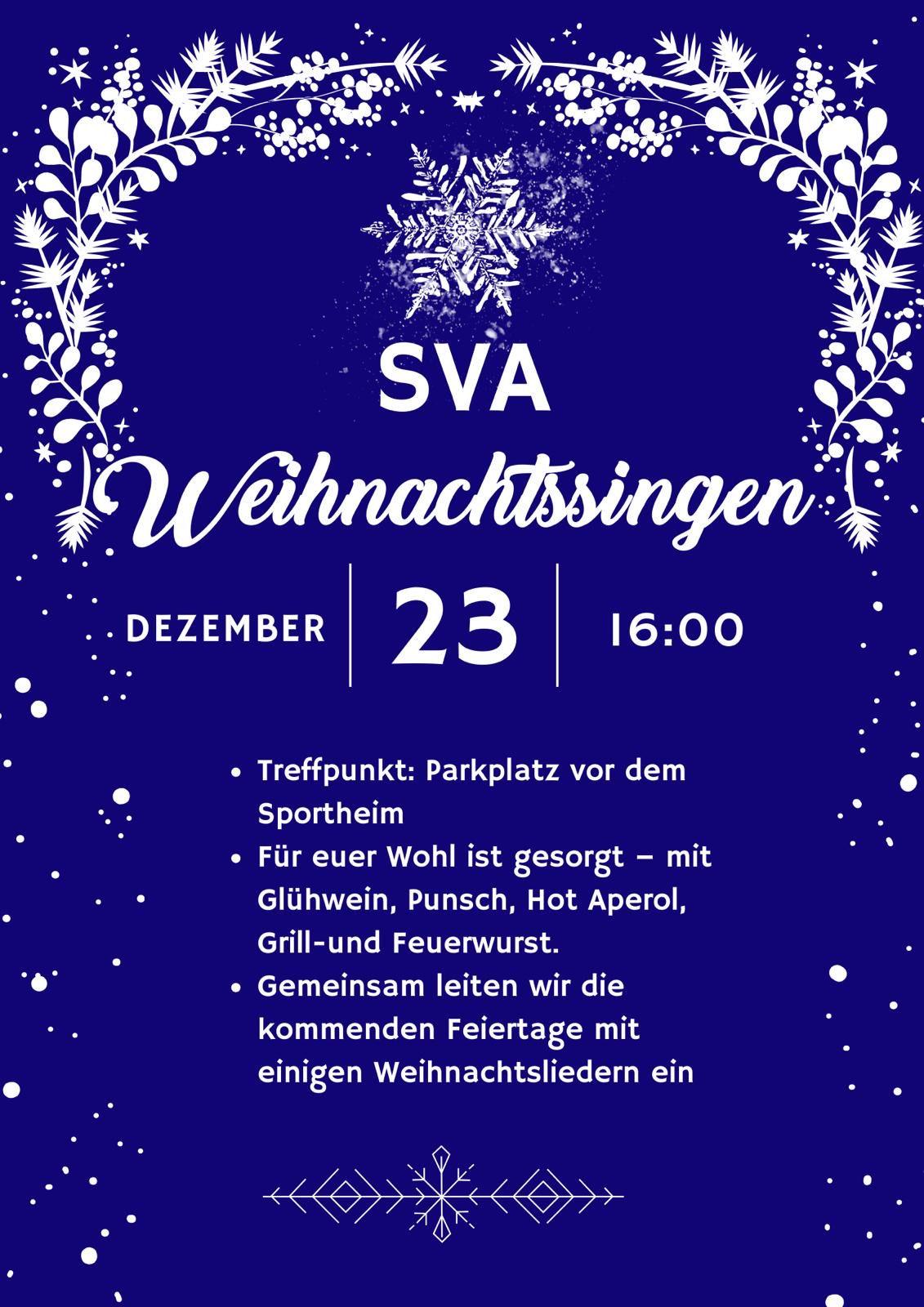SVA Weihnachtssingen SV Amstetten